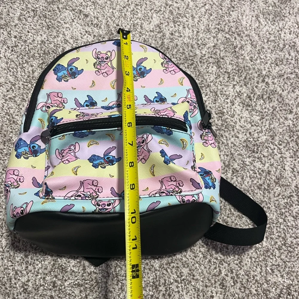 Disney Lilo & Stitch Mini Backpack Pastel Allover Print Zipper Bag